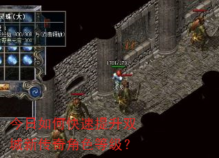 今日如何快速提升双城新传奇角色等级? 今日如何快速提升双城新传奇角色等级?