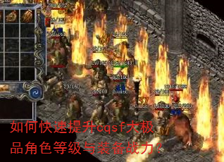 如何快速提升cqsf大极品角色等级与装备战力? 如何快速提升cqsf大极品角色等级与装备战力?
