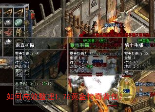 如何高效整理1.76黄金传奇背包? 如何高效整理1.76黄金传奇背包?