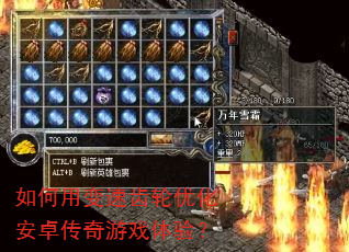 如何用变速齿轮优化安卓传奇游戏体验? 如何用变速齿轮优化安卓传奇游戏体验?