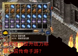 如何快速提升战力称霸三国传奇手游? 如何快速提升战力称霸三国传奇手游?