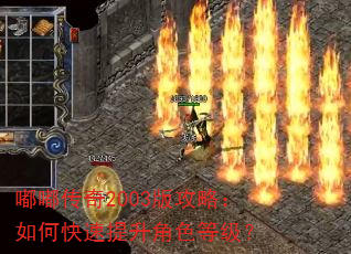 嘟嘟传奇2003版攻略:如何快速提升角色等级? 嘟嘟传奇2003版攻略:如何快速提升角色等级?