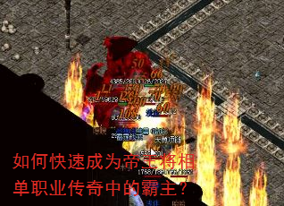 如何快速成为帝王将相单职业传奇中的霸主? 如何快速成为帝王将相单职业传奇中的霸主?