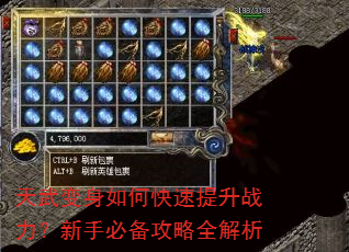 天武变身如何快速提升战力?新手必备攻略全解析 天武变身如何快速提升战力?新手必备攻略全解析